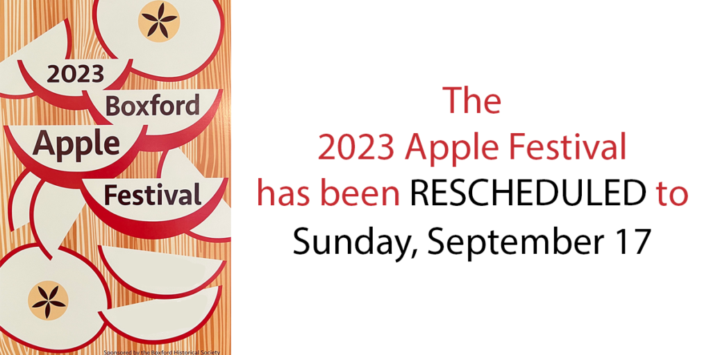 2023 Apple Festival has been rescheduled